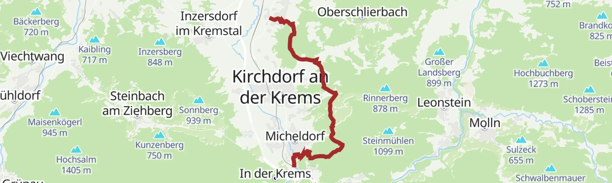 Route map: Grillenparz